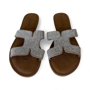 Elegant Silver Women's Sandals